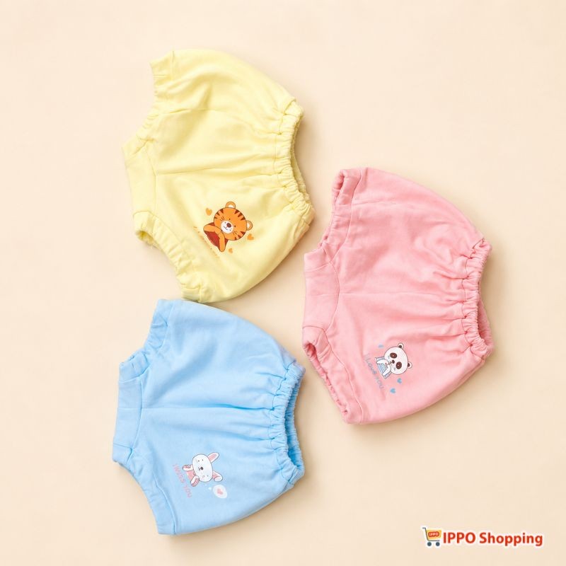 Baby Bloomer Shorts Pack of 3 – Yellow, Pink & Blue